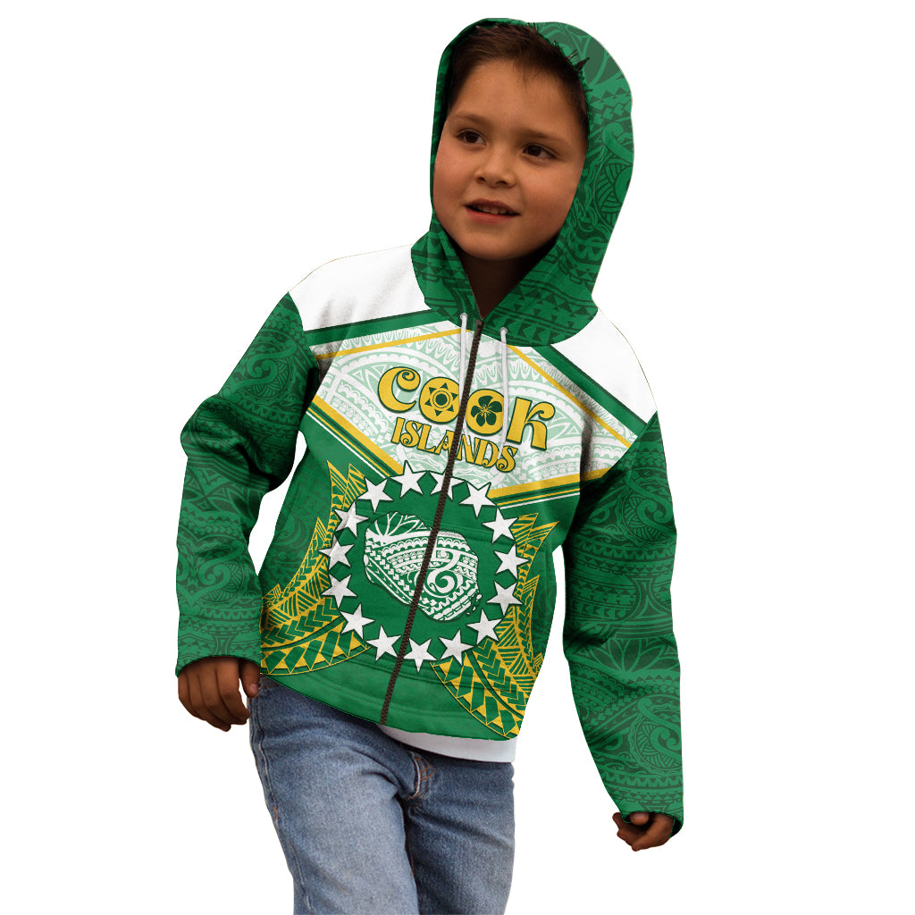 Personalised Cook Islands Ra o te Ui Ariki Kid Hoodie Polynesian Pattern LT05 - Polynesian Pride