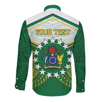Personalised Cook Islands Ra o te Ui Ariki Long Sleeve Button Shirt Polynesian Pattern LT05 - Polynesian Pride