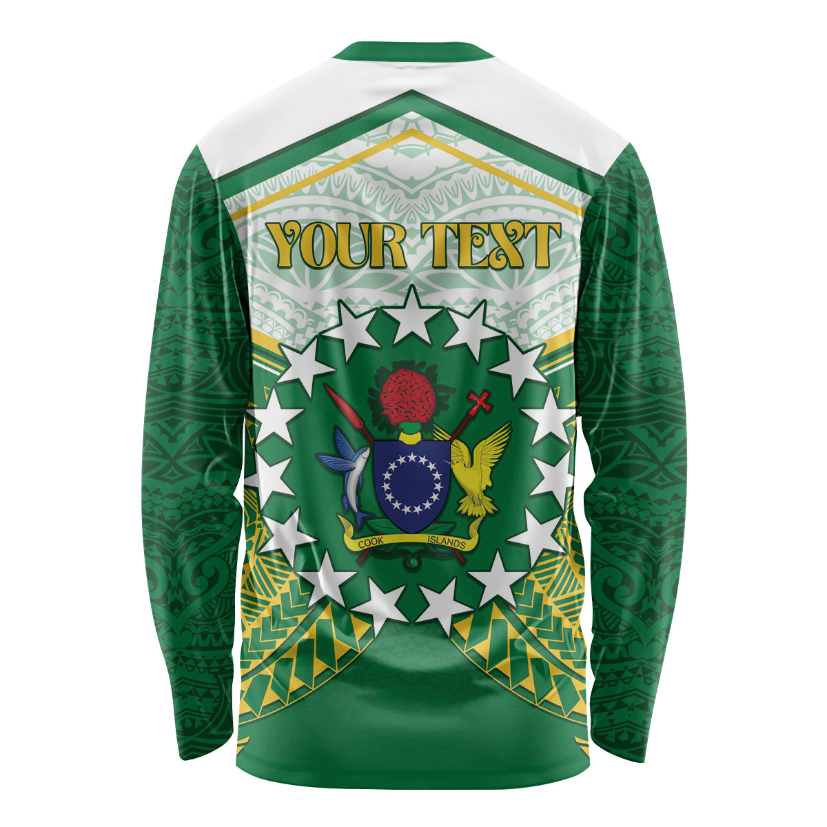 Personalised Cook Islands Ra o te Ui Ariki Long Sleeve Shirt Polynesian Pattern LT05 - Polynesian Pride