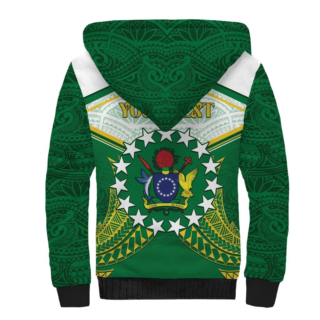 Personalised Cook Islands Ra o te Ui Ariki Sherpa Hoodie Polynesian Pattern LT05 - Polynesian Pride