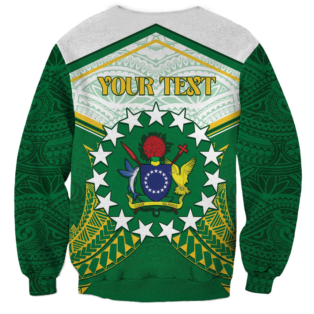 Personalised Cook Islands Ra o te Ui Ariki Sweatshirt Polynesian Pattern LT05 - Polynesian Pride
