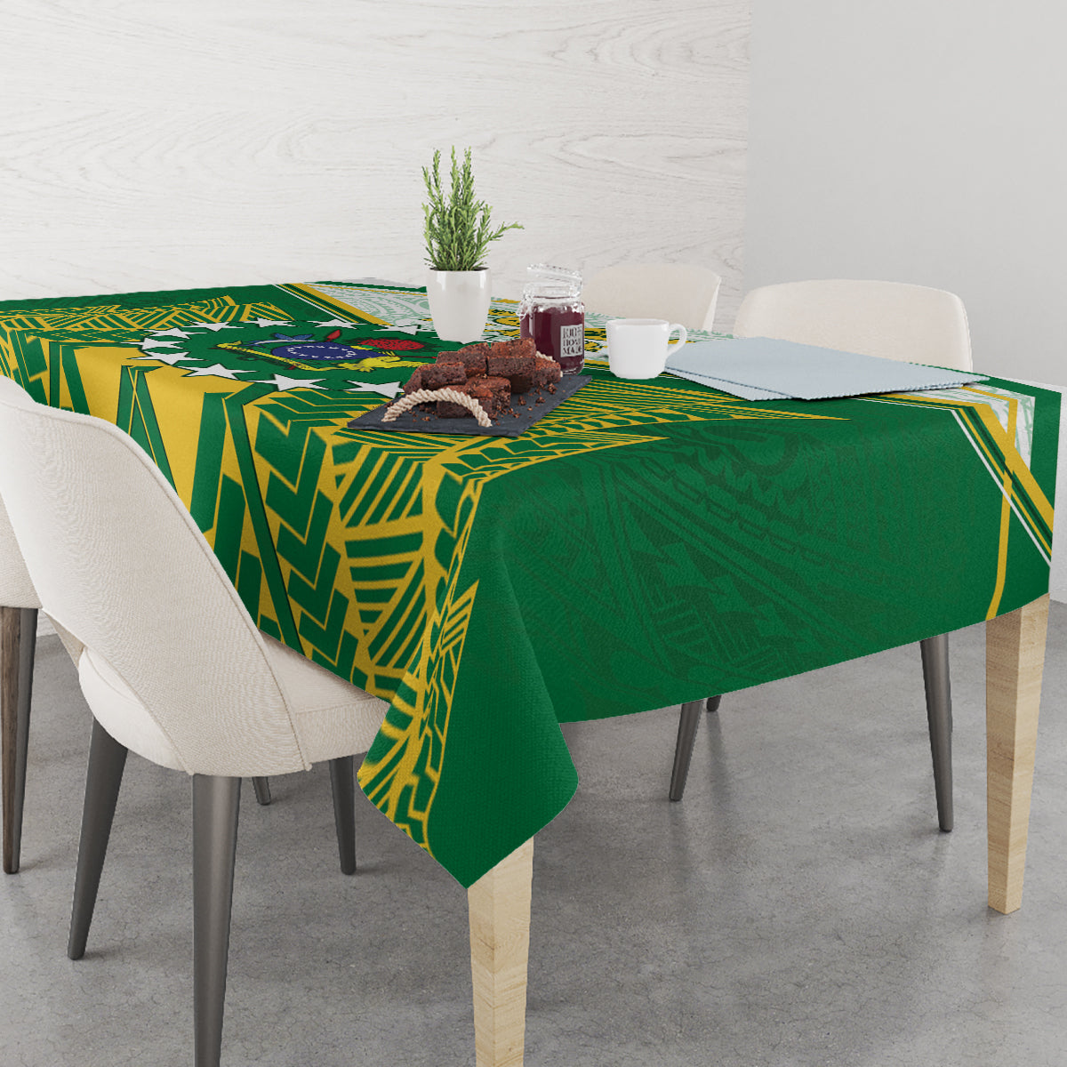 Cook Islands Ra o te Ui Ariki Tablecloth Polynesian Pattern LT05 - Polynesian Pride