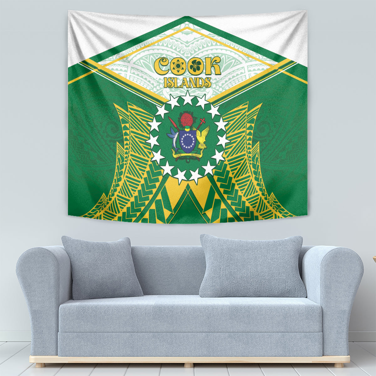 Cook Islands Ra o te Ui Ariki Tapestry Polynesian Pattern LT05 - Polynesian Pride