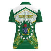 Personalised Cook Islands Ra o te Ui Ariki Women Polo Shirt Polynesian Pattern LT05 - Polynesian Pride