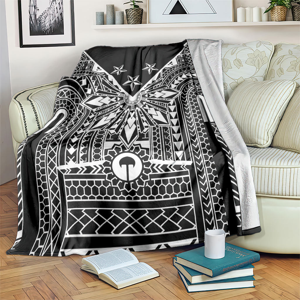 Black Philippines Sun Star Blanket Igorot Tribal Inspiration LT05 Black - Polynesian Pride
