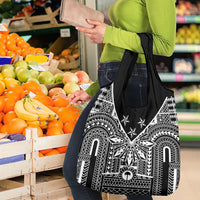 Black Philippines Sun Star Grocery Bag Igorot Tribal Inspiration LT05 - Polynesian Pride