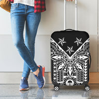 Black Philippines Sun Star Luggage Cover Igorot Tribal Inspiration LT05 - Polynesian Pride