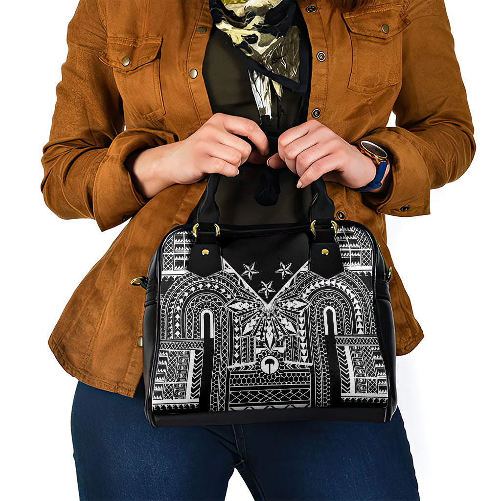 Black Philippines Sun Star Shoulder Handbag Igorot Tribal Inspiration LT05 - Polynesian Pride