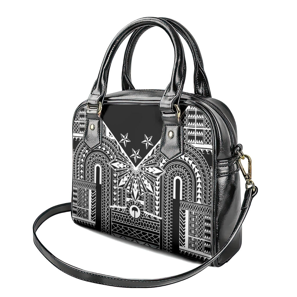Black Philippines Sun Star Shoulder Handbag Igorot Tribal Inspiration LT05 - Polynesian Pride
