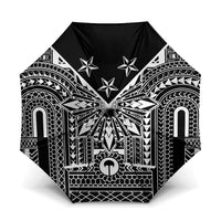 Black Philippines Sun Star Umbrella Igorot Tribal Inspiration LT05 One Size Folded 11.42 inch Opened Diameter 37.4 inch Black - Polynesian Pride