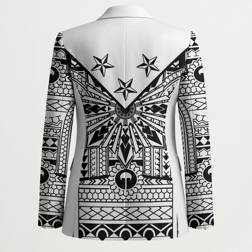 White Philippines Sun Star Blazer Igorot Tribal Inspiration LT05 - Polynesian Pride