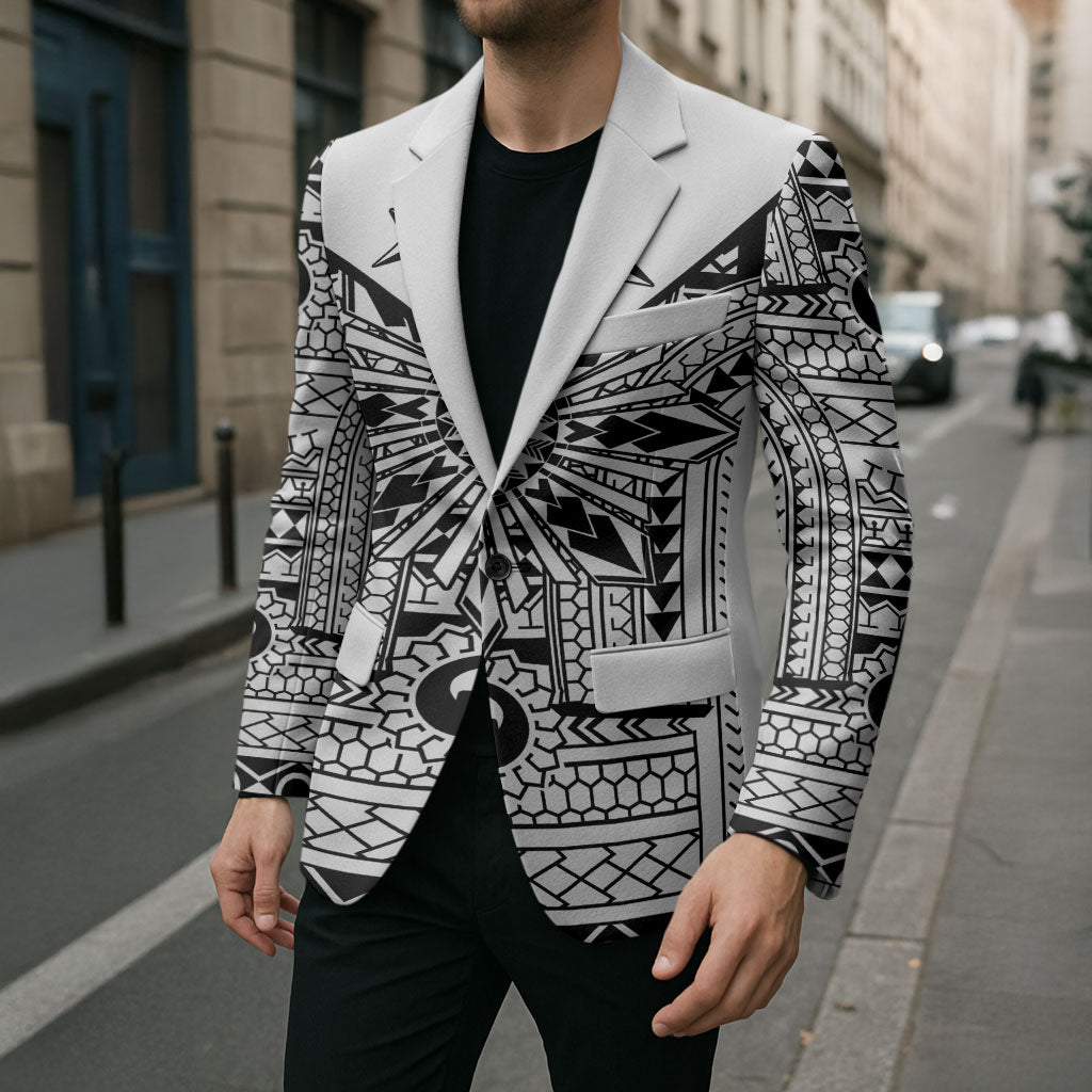 White Philippines Sun Star Blazer Igorot Tribal Inspiration LT05 - Polynesian Pride