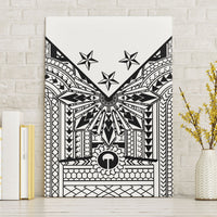 White Philippines Sun Star Canvas Wall Art Igorot Tribal Inspiration LT05 Without Frame White - Polynesian Pride