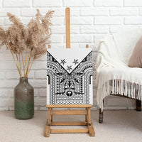 White Philippines Sun Star Canvas Wall Art Igorot Tribal Inspiration LT05 - Polynesian Pride