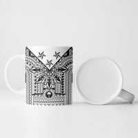 White Philippines Sun Star Ceramic Mug Igorot Tribal Inspiration LT05 - Polynesian Pride