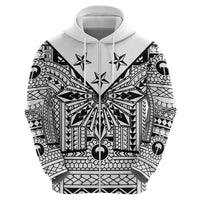 White Philippines Sun Star Hoodie Igorot Tribal Inspiration LT05 - Polynesian Pride