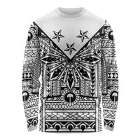 White Philippines Sun Star Long Sleeve Shirt Igorot Tribal Inspiration LT05 Unisex White - Polynesian Pride