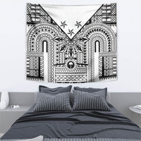 White Philippines Sun Star Tapestry Igorot Tribal Inspiration LT05 - Polynesian Pride