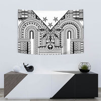 White Philippines Sun Star Tapestry Igorot Tribal Inspiration LT05 - Polynesian Pride
