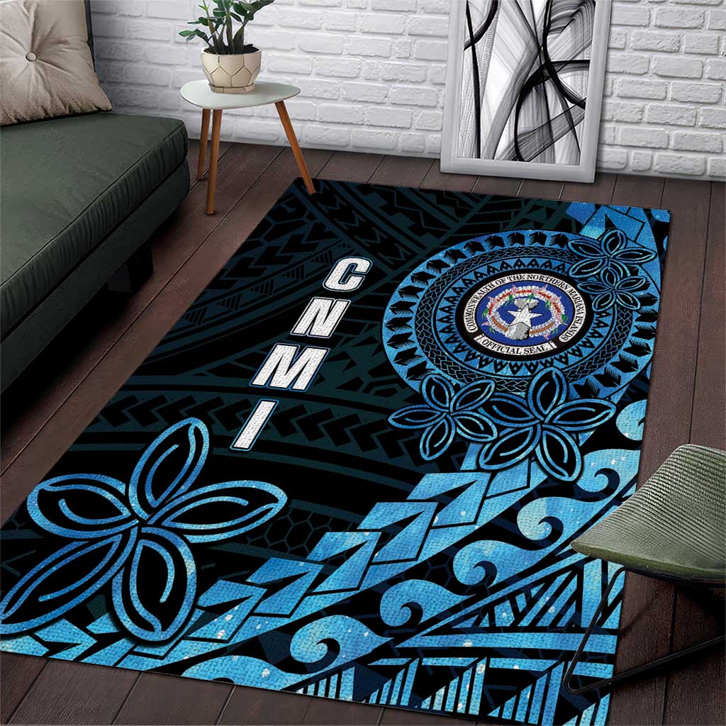 Northern Mariana Islands 78th Liberation Day Area Rug LT05 Blue - Polynesian Pride