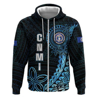 Personalized Northern Mariana Islands 78th Liberation Day Hoodie LT05 Zip Hoodie Blue - Polynesian Pride