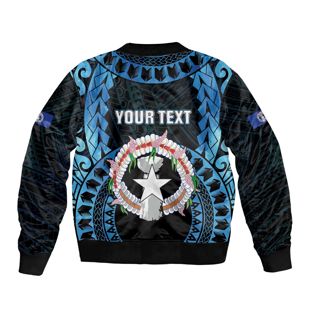 Personalized Northern Mariana Islands 78th Liberation Day Sleeve Zip Bomber Jacket LT05 - Polynesian Pride