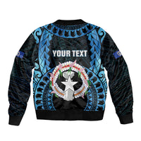 Personalized Northern Mariana Islands 78th Liberation Day Sleeve Zip Bomber Jacket LT05 - Polynesian Pride