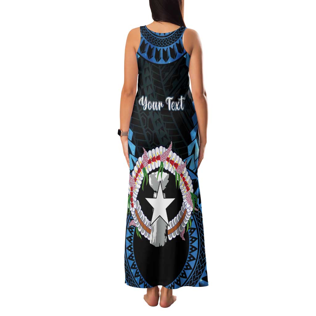 Personalized Northern Mariana Islands 78th Liberation Day Tank Maxi Dress LT05 - Polynesian Pride