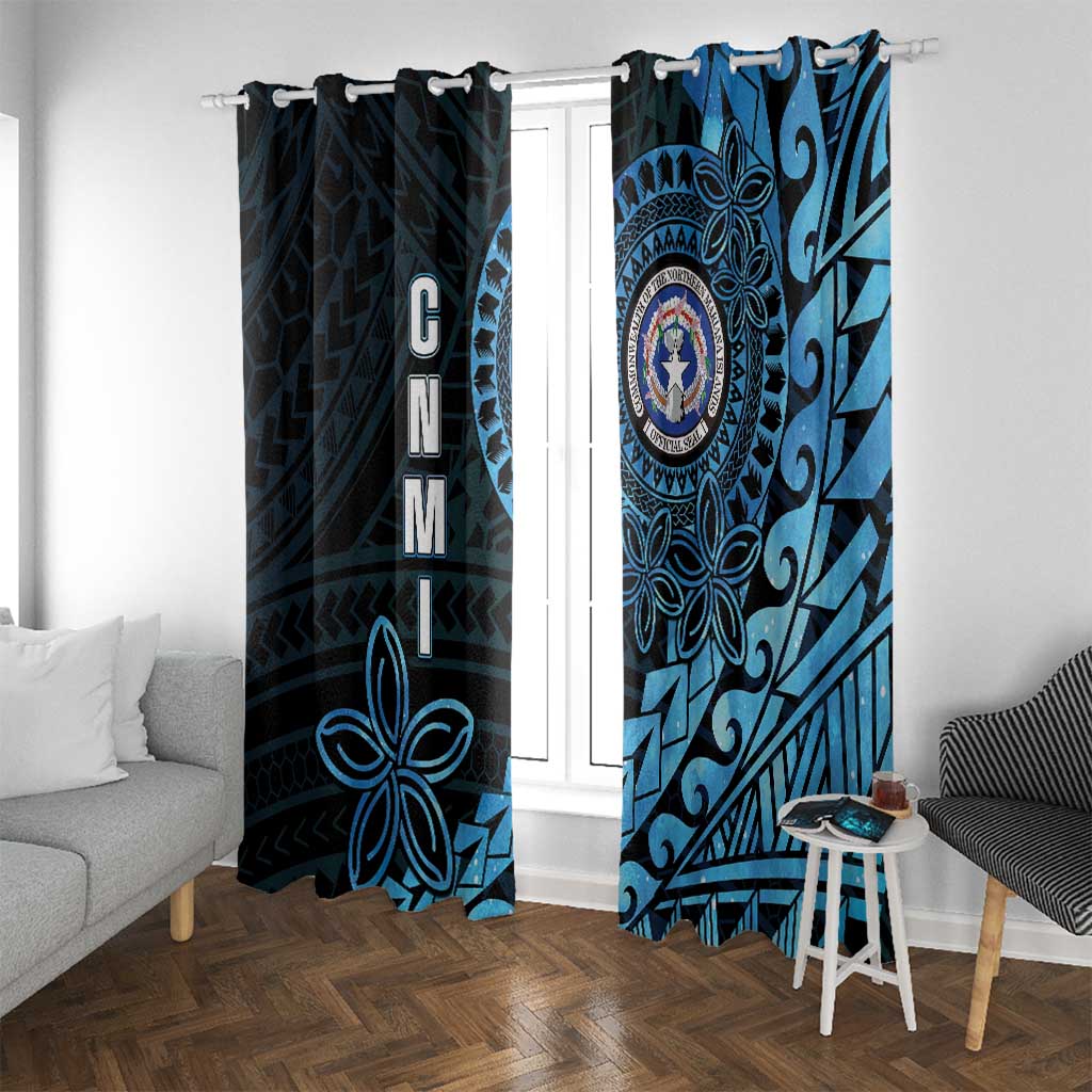 Northern Mariana Islands 78th Liberation Day Window Curtain LT05 With Grommets Blue - Polynesian Pride
