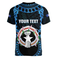 Personalized Northern Mariana Islands 78th Liberation Day Women V-Neck T-Shirt LT05 - Polynesian Pride