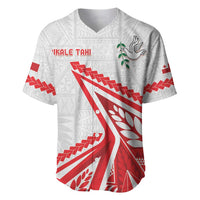 Custom Tonga Rugby 2024 Pacific Baseball Jersey Go Ikale Tahi LT05 White - Polynesian Pride