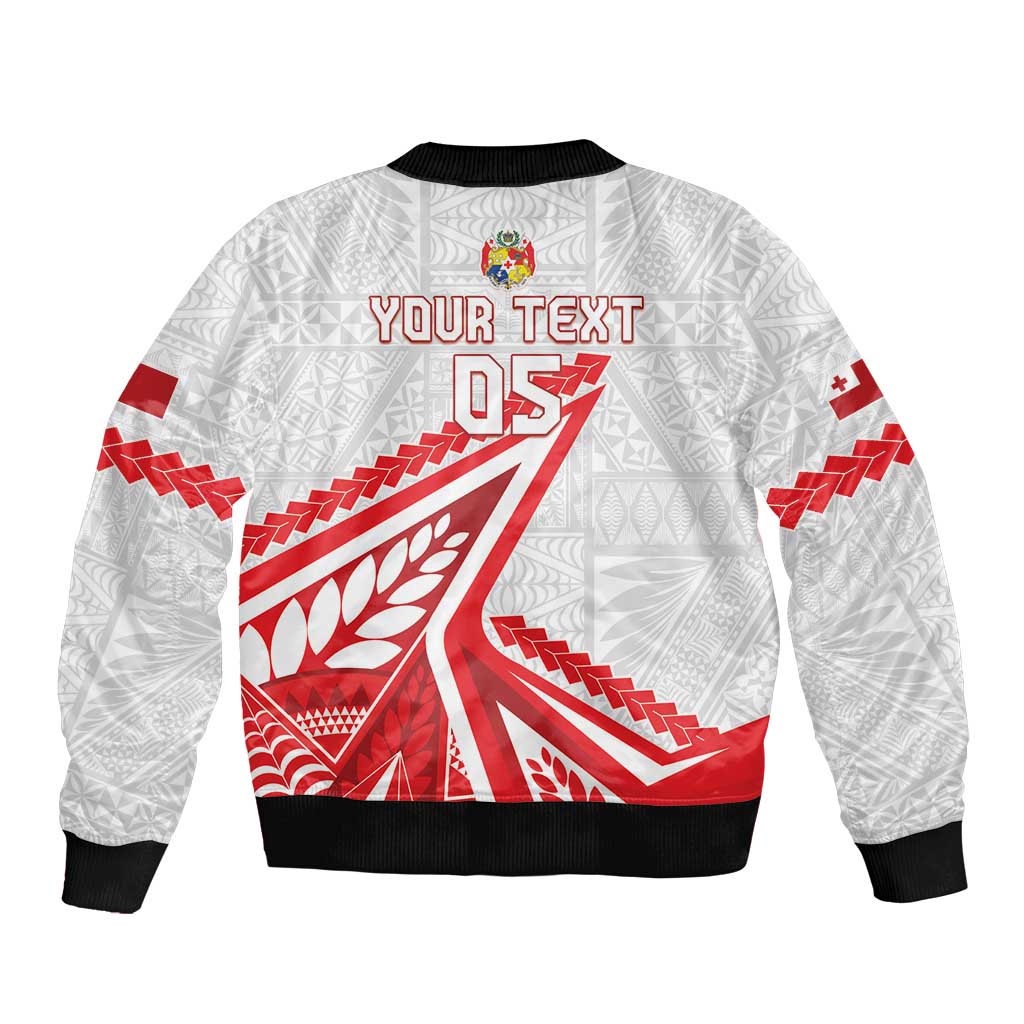 Custom Tonga Rugby 2024 Pacific Bomber Jacket Go Ikale Tahi LT05 - Polynesian Pride