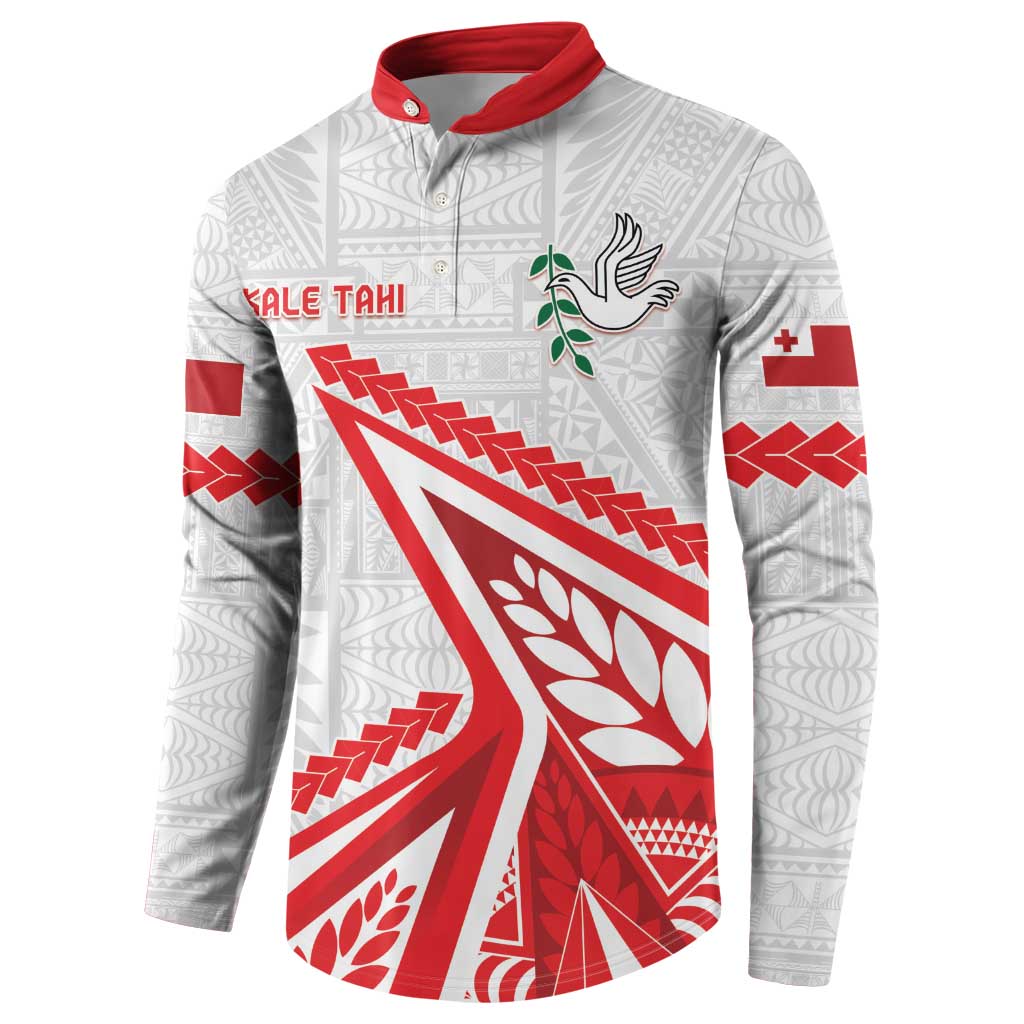 Custom Tonga Rugby 2024 Pacific Button Sweatshirt Go Ikale Tahi LT05 - Polynesian Pride