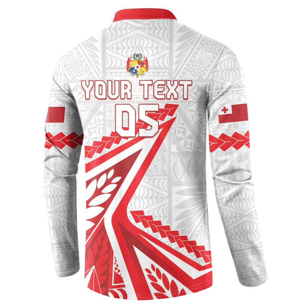 Custom Tonga Rugby 2024 Pacific Button Sweatshirt Go Ikale Tahi LT05 - Polynesian Pride