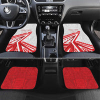 Tonga Rugby 2024 Pacific Car Mats Go Ikale Tahi LT05 Set 4pcs White - Polynesian Pride