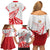 Custom Tonga Rugby 2024 Pacific Family Matching Off Shoulder Short Dress and Hawaiian Shirt Go Ikale Tahi