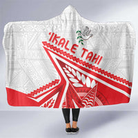 Tonga Rugby 2024 Pacific Hooded Blanket Go Ikale Tahi LT05 One Size White - Polynesian Pride