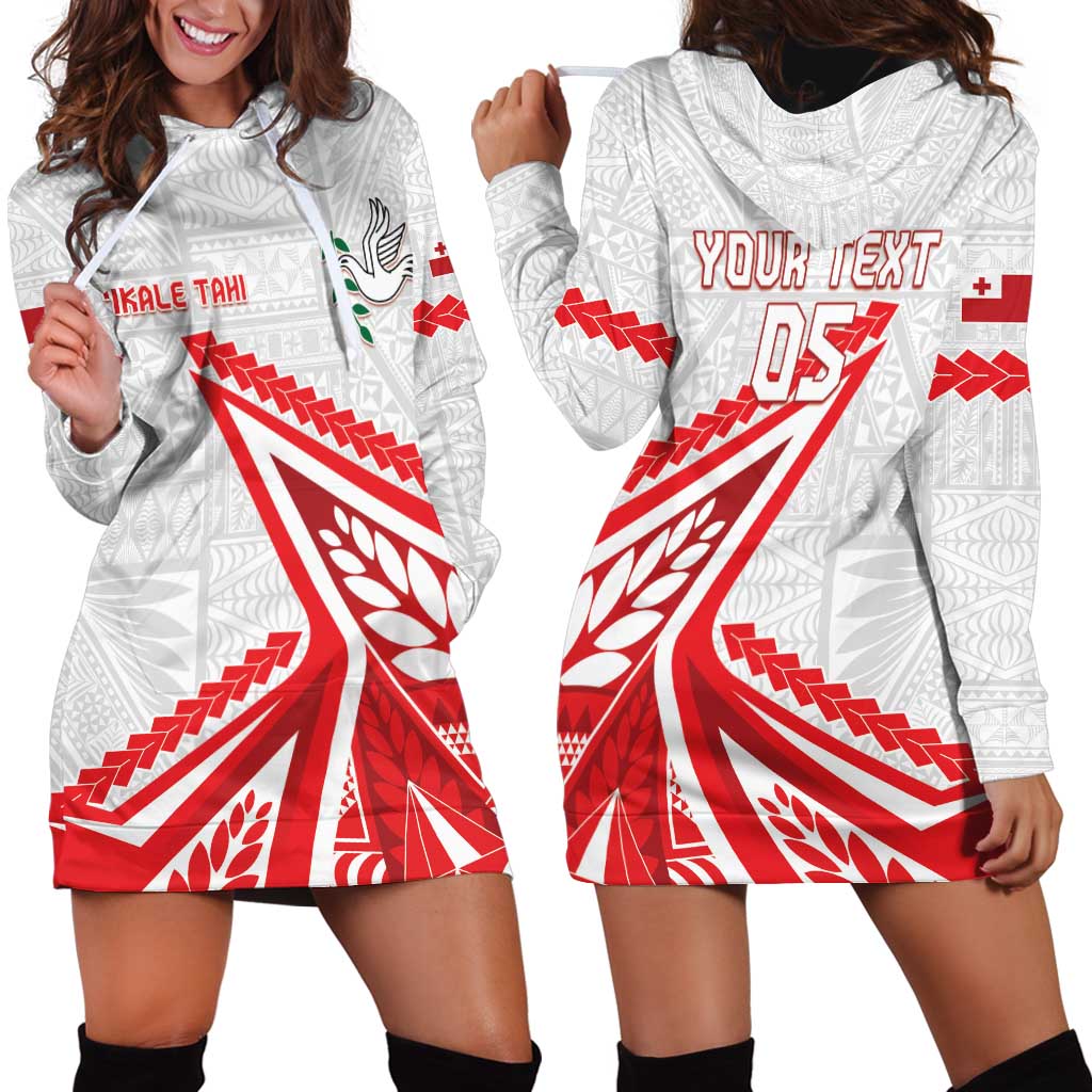 Custom Tonga Rugby 2024 Pacific Hoodie Dress Go Ikale Tahi LT05 - Polynesian Pride