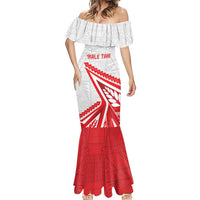 Custom Tonga Rugby 2024 Pacific Mermaid Dress Go Ikale Tahi LT05 - Polynesian Pride