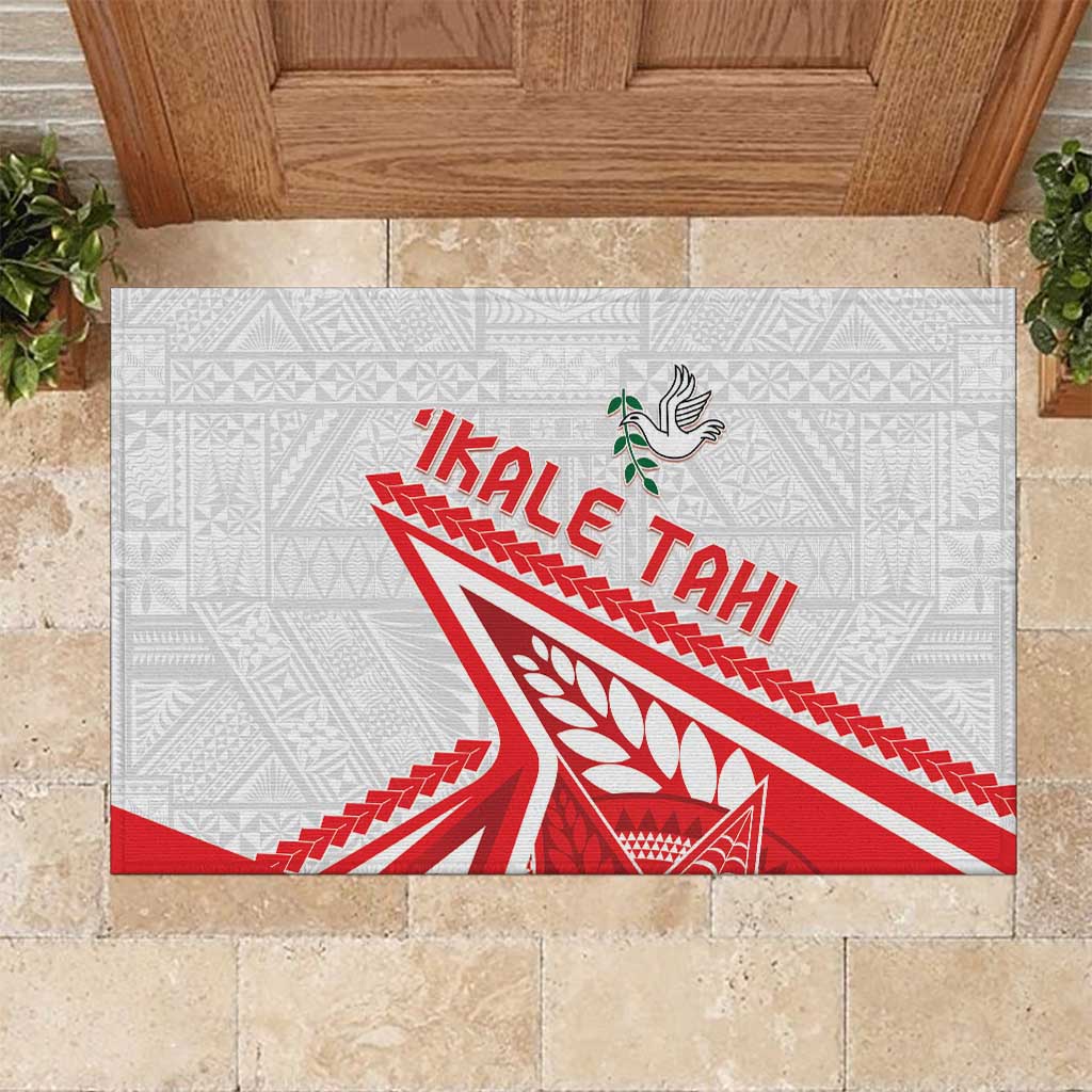 Tonga Rugby 2024 Pacific Rubber Doormat Go Ikale Tahi LT05 White - Polynesian Pride