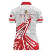 Custom Tonga Rugby 2024 Pacific Women Polo Shirt Go Ikale Tahi LT05 - Polynesian Pride