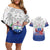 Custom Samoa Rugby 2024 Pacific Couples Matching Off Shoulder Short Dress and Hawaiian Shirt Go Manu Samoa