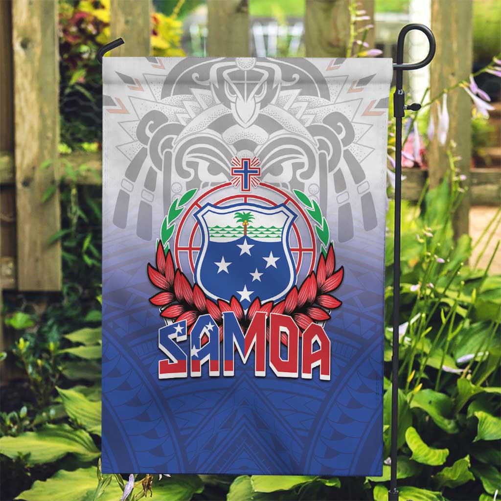 Samoa Rugby 2024 Pacific Garden Flag Go Manu Samoa LT05 Garden Flag Blue - Polynesian Pride