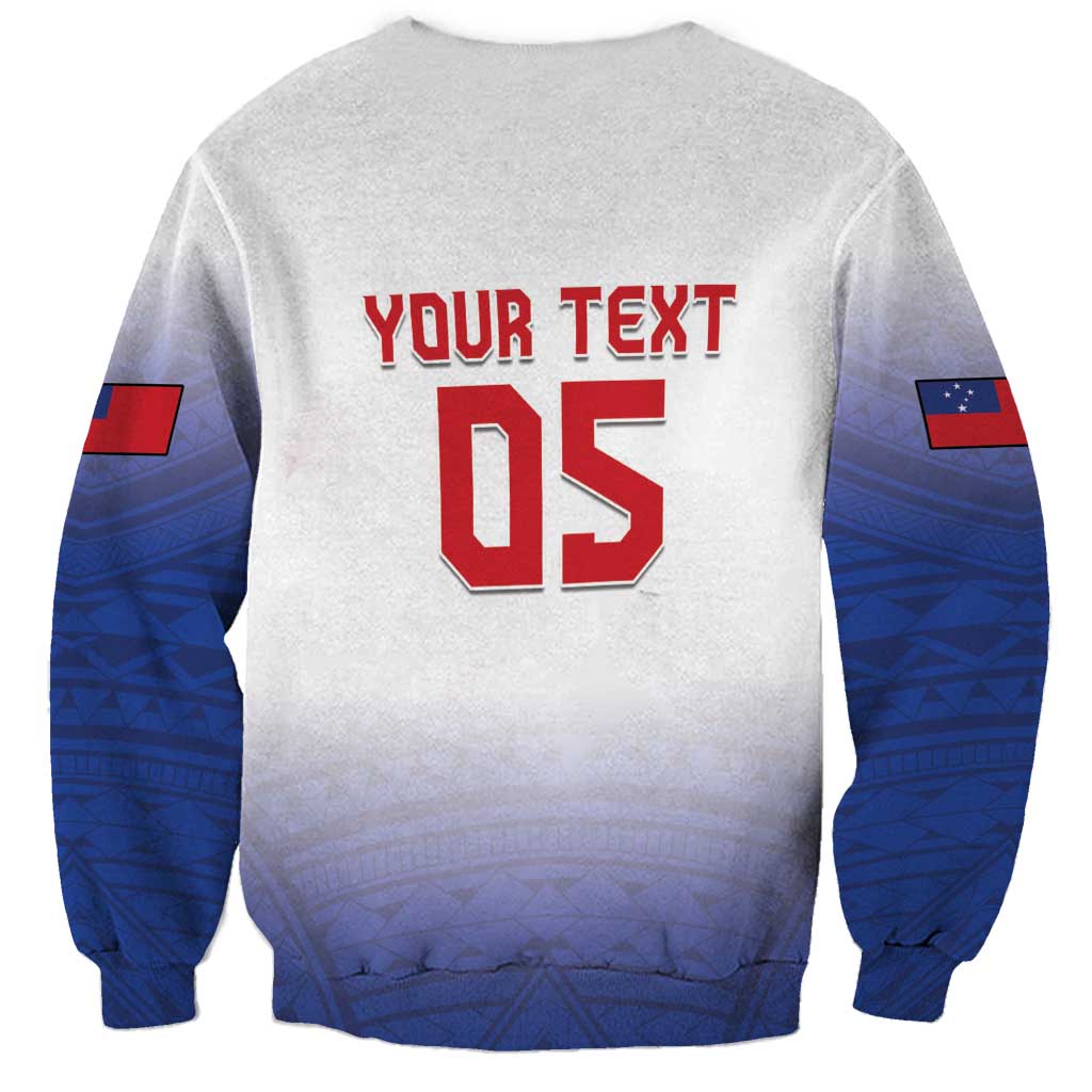 Custom Samoa Rugby 2024 Pacific Sweatshirt Go Manu Samoa LT05 - Polynesian Pride