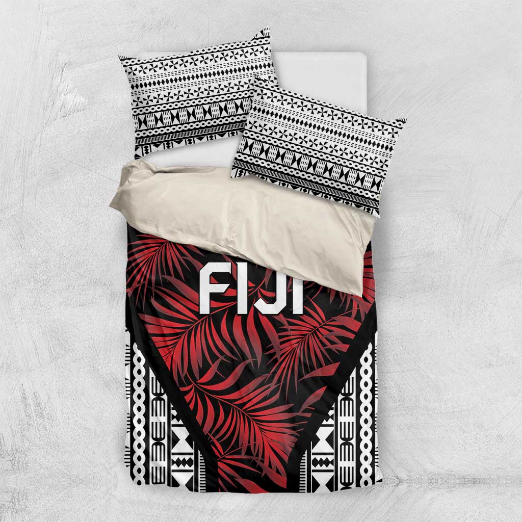 Flying Fijians Rugby 2024 Pacific Bedding Set Go Fiji LT05 US Twin 172cm x 218cm Black - Polynesian Pride