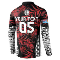 Custom Flying Fijians Rugby 2024 Pacific Button Sweatshirt Go Fiji LT05 - Polynesian Pride