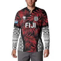 Custom Flying Fijians Rugby 2024 Pacific Button Sweatshirt Go Fiji LT05 - Polynesian Pride