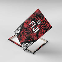 Flying Fijians Rugby 2024 Pacific Canvas Wall Art Go Fiji LT05 With Frame Black - Polynesian Pride