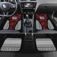 Flying Fijians Rugby 2024 Pacific Car Mats Go Fiji LT05 Set 4pcs Black - Polynesian Pride