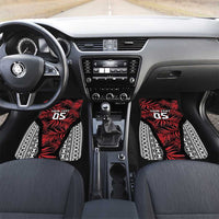Flying Fijians Rugby 2024 Pacific Car Mats Go Fiji LT05 Set 2pcs - Front Black - Polynesian Pride